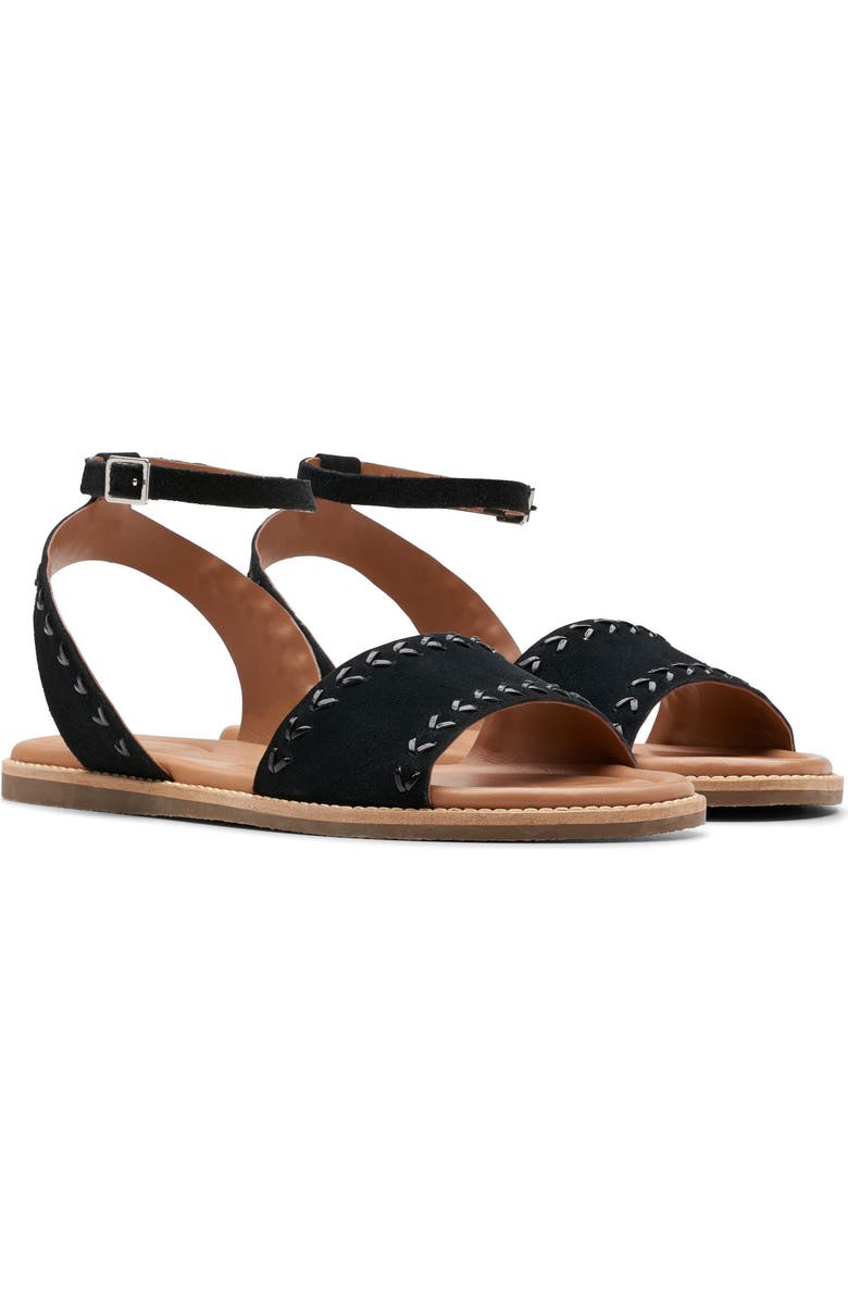 Clarks<sup>®</sup> Maritime May Sandal, Main, color, Black Sde