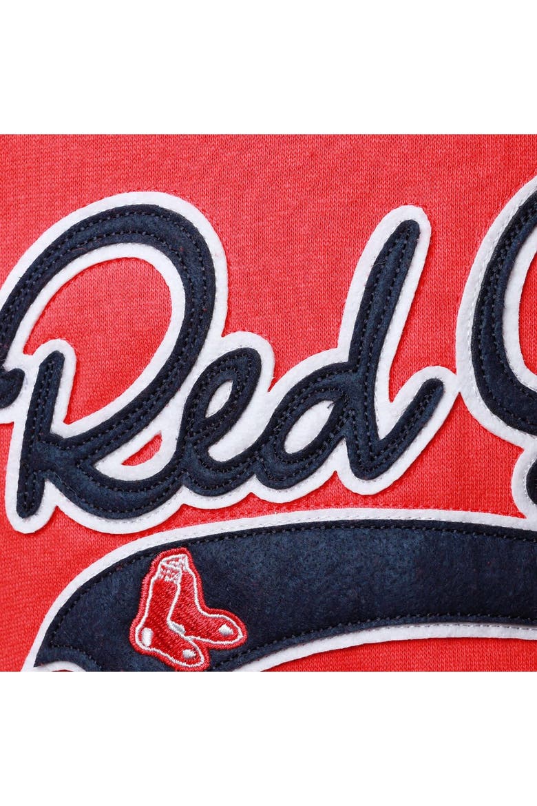 Women's Soft as a Grape Red Boston Red Sox Plus Size Side Split Pullover Hoodie, Alternate, color, Red