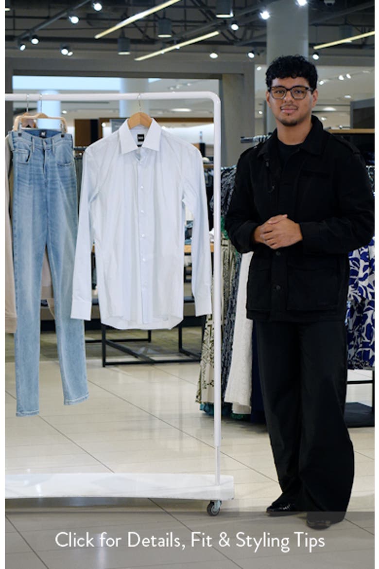 Hank Kent Slim Fit Stretch Cotton Dress Shirt video