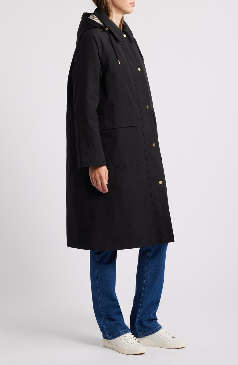 Barbour Francis Waterproof Insulated Long Coat with Removable Hood, Alternate, color,