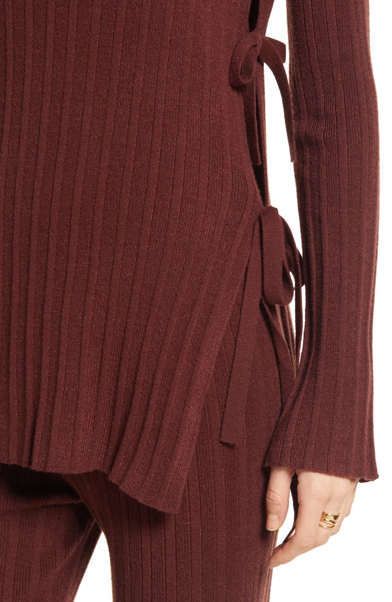 Open Edit Side Tie Sweater, Alternate, color,