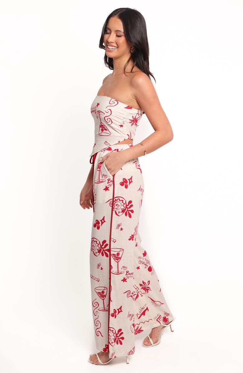 Petal & Pup Malta Mixed Print Drawstring Pants, Alternate, color, Biaritz