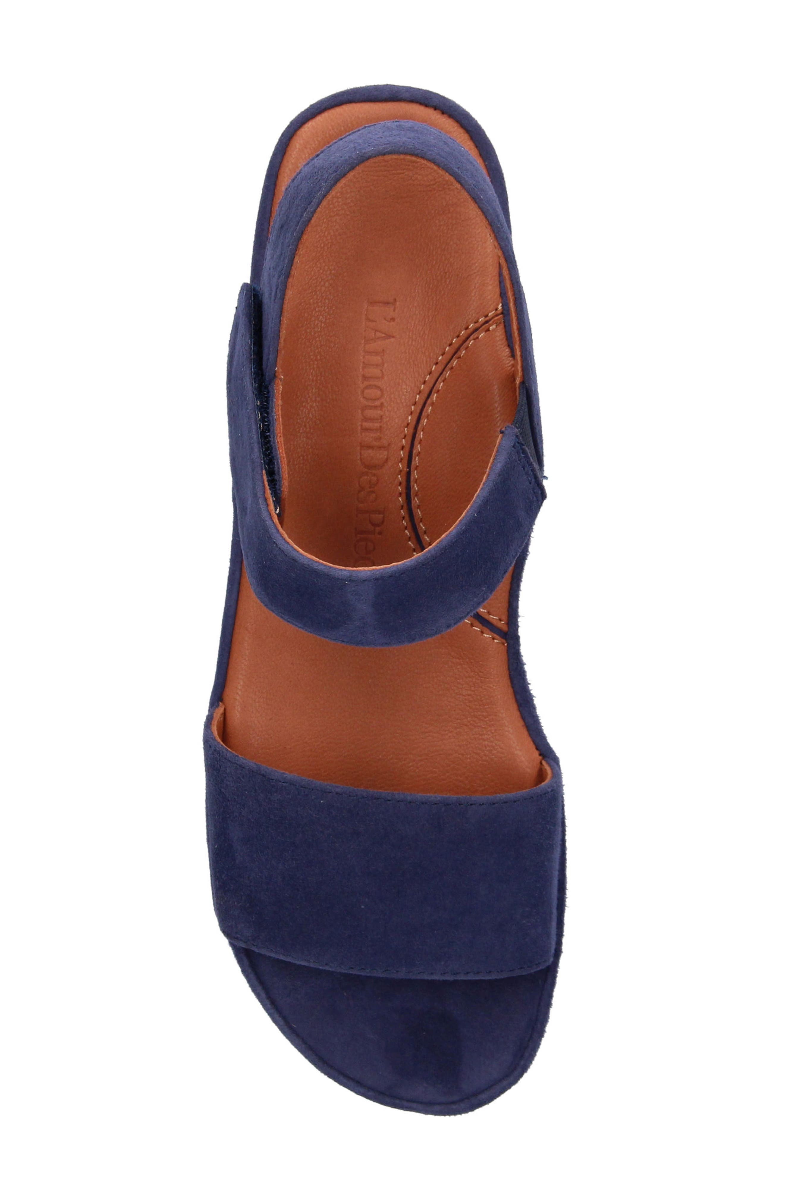 Abrilla Platform Sandal, Alternate, color, NAVY
