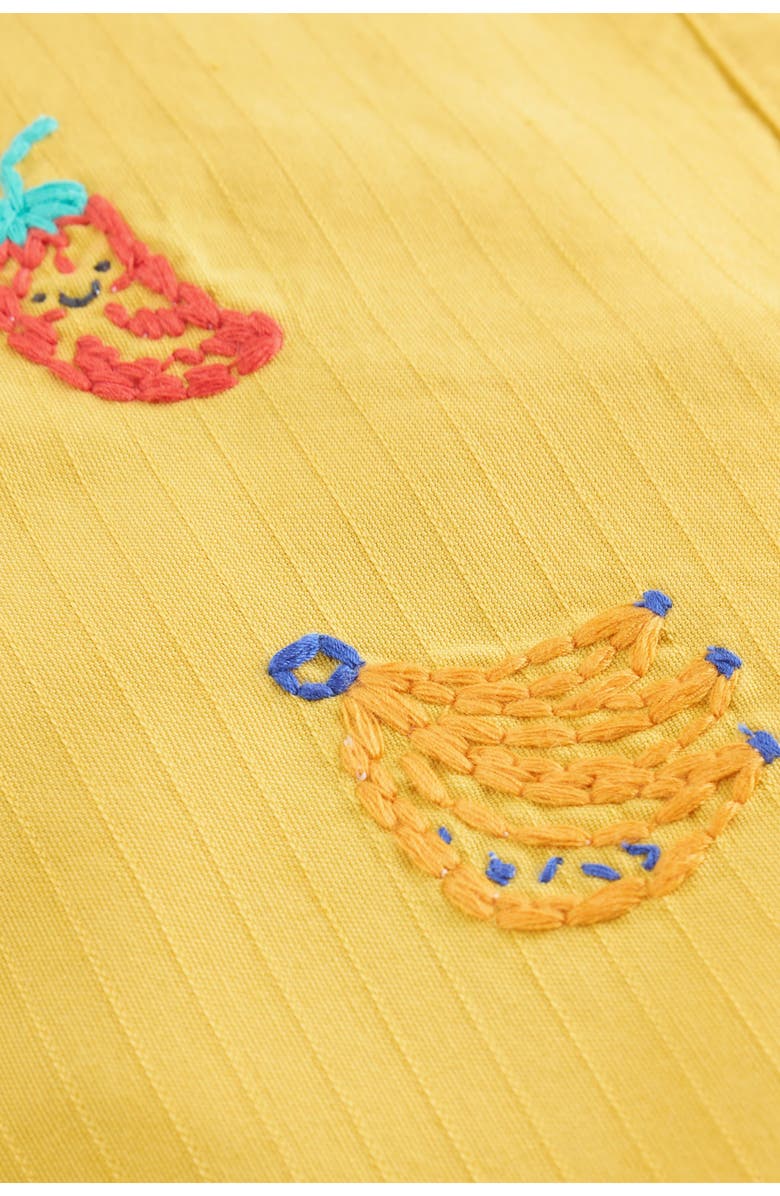 NEXT Embroidered Romper & Henley T-Shirt Set, Alternate, color, Yellow