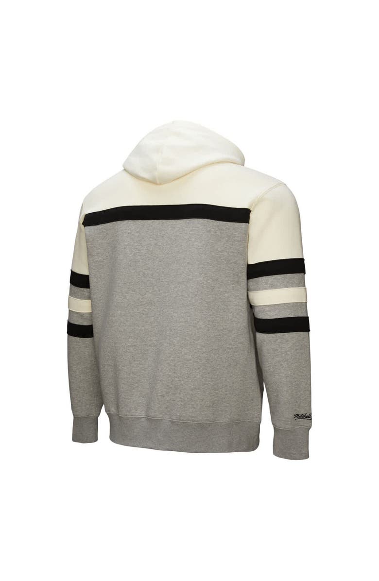 Mitchell & Ness Men's Mitchell & Ness  Heather Gray Kansas City Chiefs Head Coach Vintage Logo Pullover Hoodie, Alternate, color, 