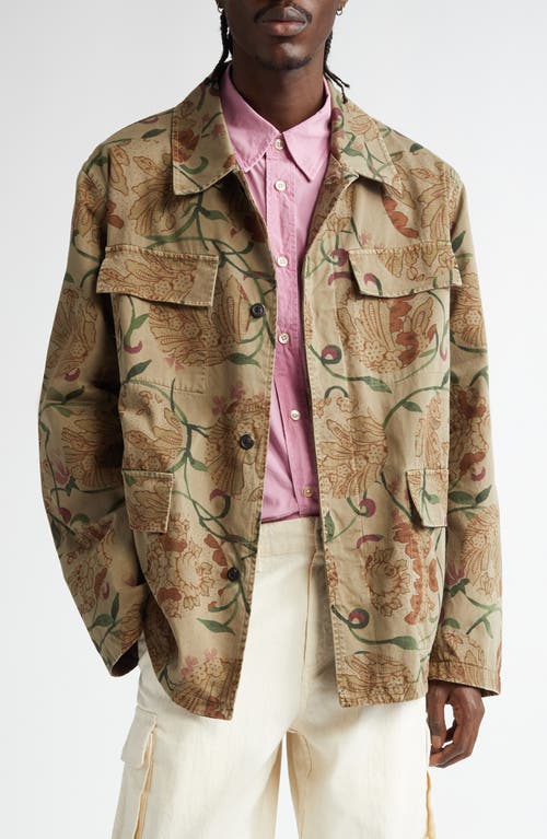 OUR LEGACY Uniform Jacket in Spotting Rose Seventies Sateen 