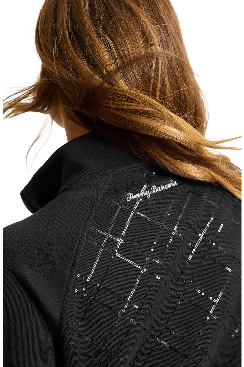 Aruba Diamond Sequin Jacket, Alternate, color, BLACK