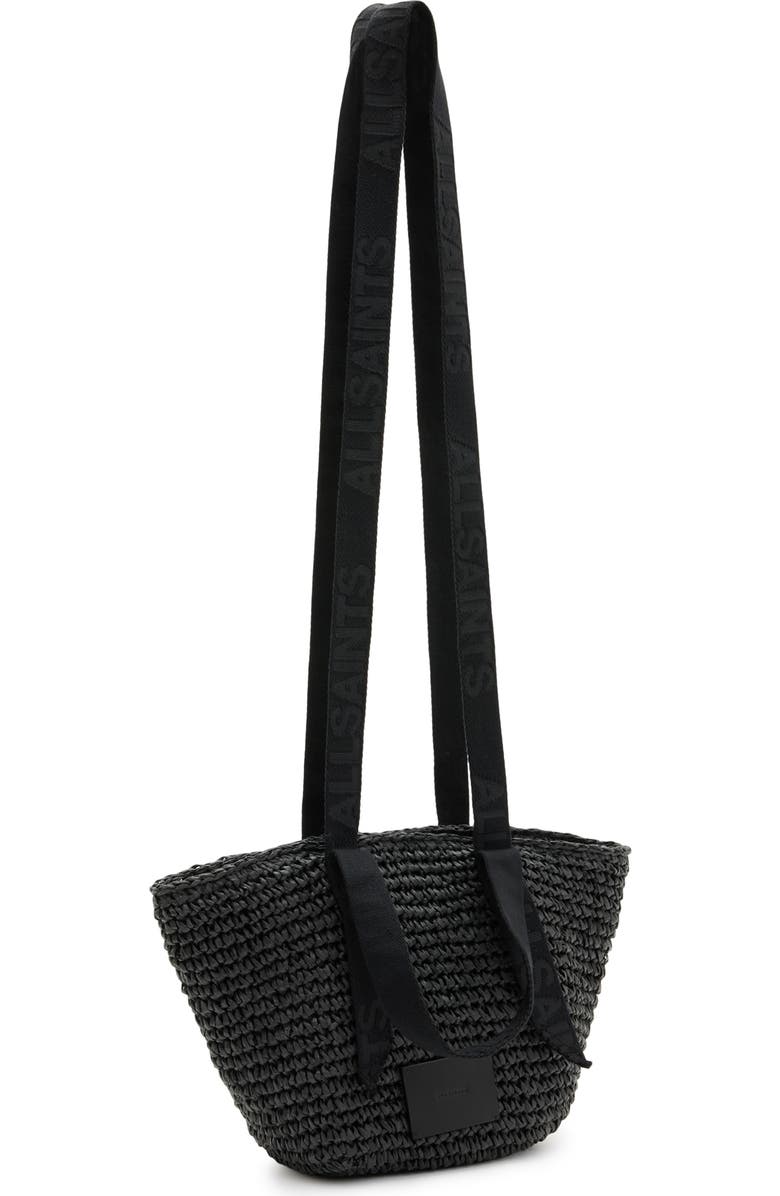 AllSaints Celayne Straw Mini Tote, Alternate, color,