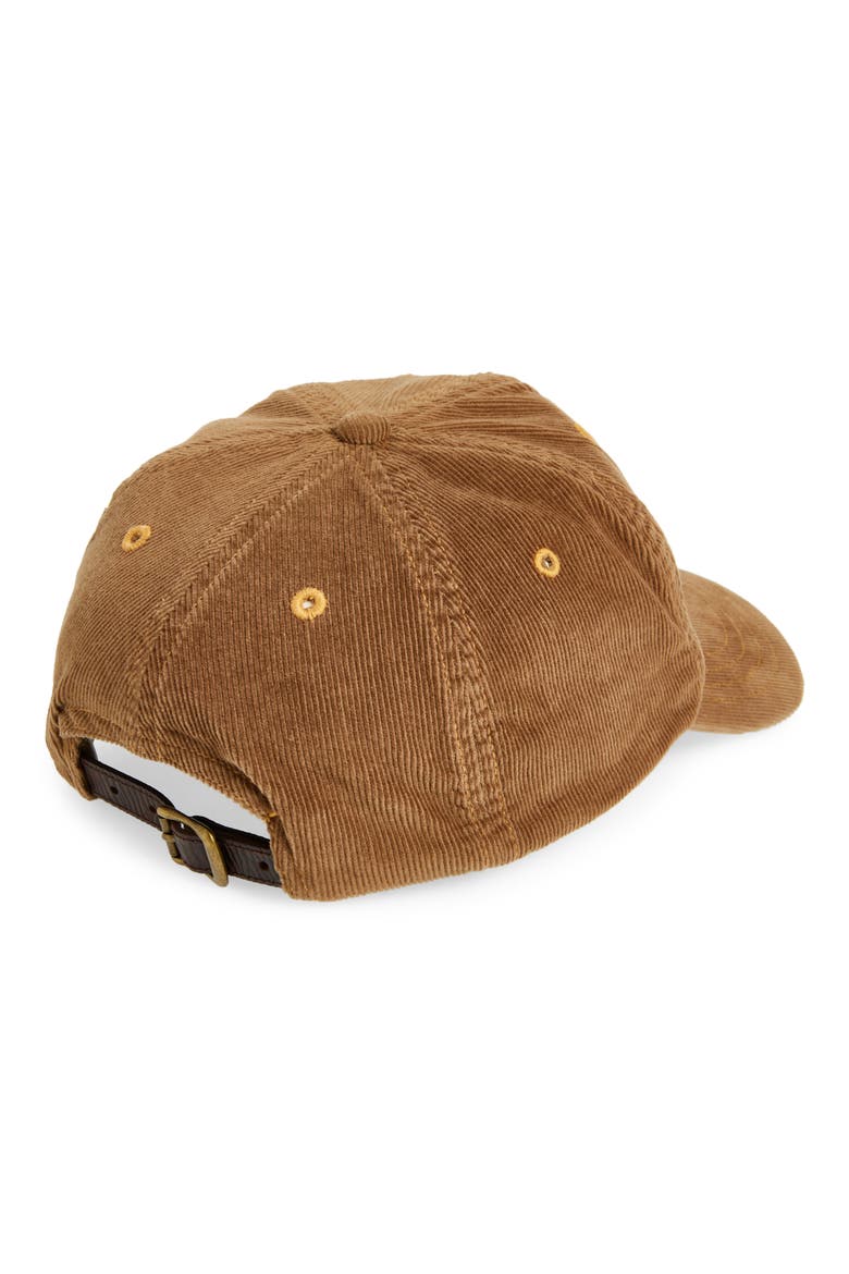 Logo Patch Cotton Corduroy Baseball Cap, Alternate, color, TAN