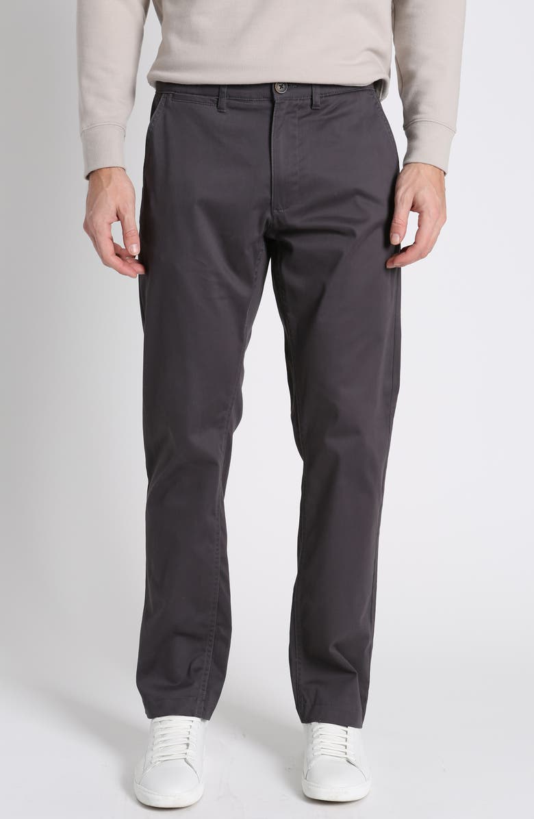 JACHS Bowie Stretch Twill Chinos, Main, color, Charcoal
