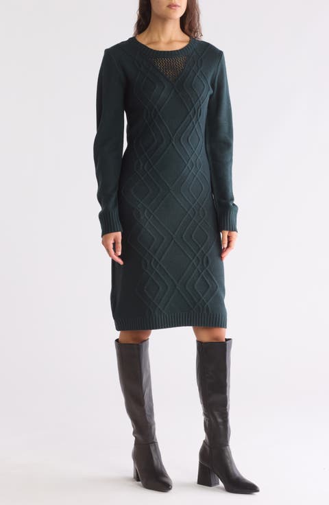 Long Sleeve Sweater Dress