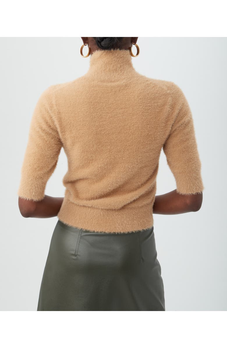 Trina Turk Mali Fuzzy Sweater, Alternate, color, Camel