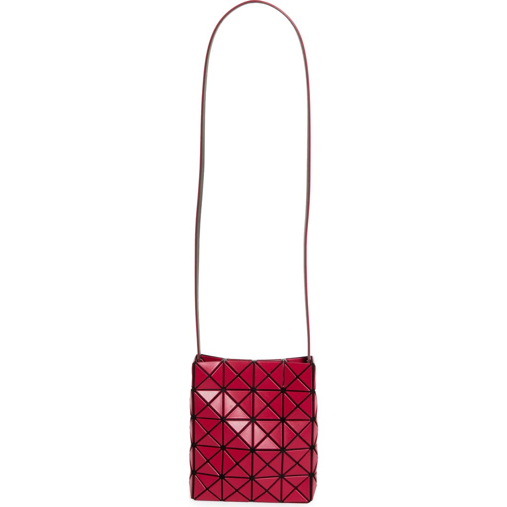 Bao Bao Issey Miyake Prism Matte 2 Crossbody Bag in Wine Red