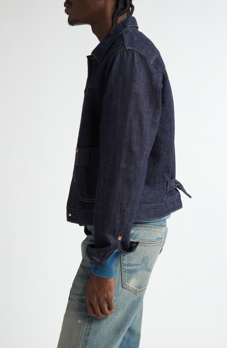 Railroad Embroidered Denim Jacket