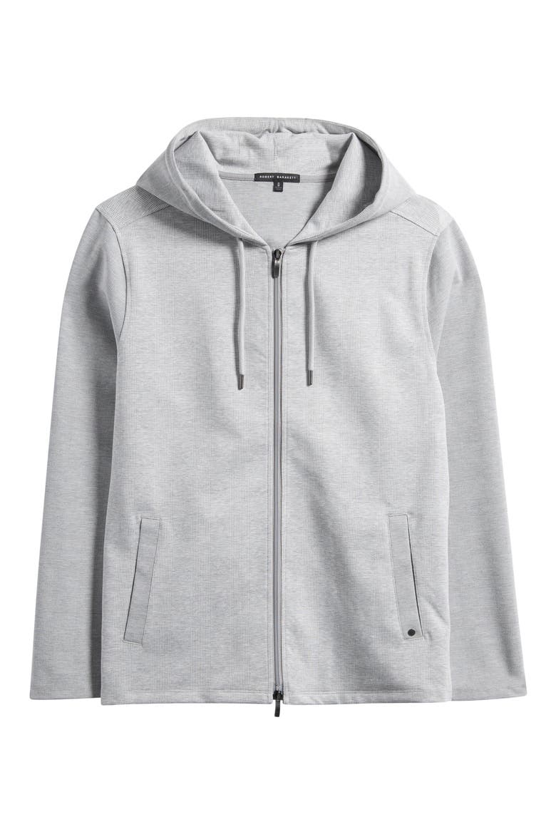 Clifton Front Zip Hoodie, Alternate, color, LIGHT GREY