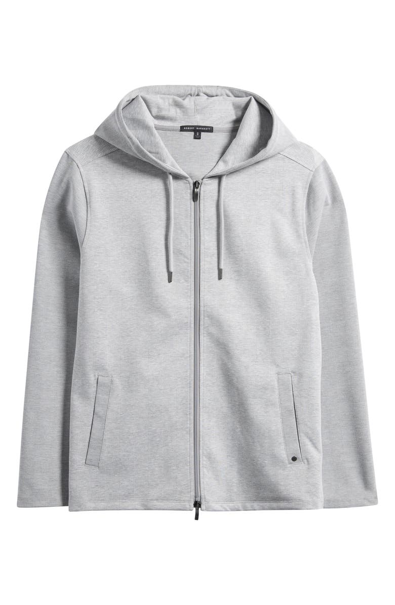 Robert Barakett Clifton Front Zip Hoodie, Alternate, color, Light Grey