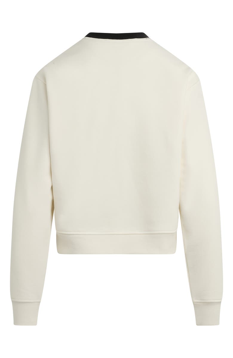 Favorite Daughter Collegiate Cotton Blend Sweatshirt, Alternate, color, Ivory/ Black