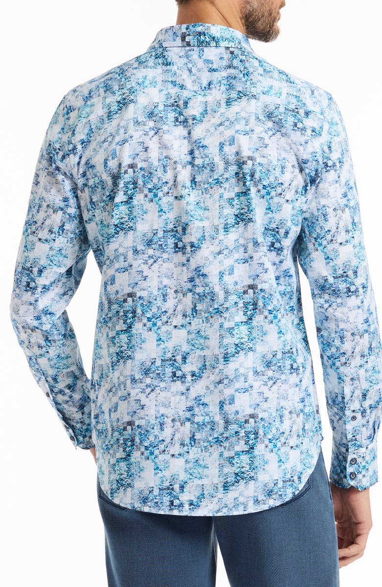 Robert Graham Long Sleeve Button-Up Shirt, Alternate, color, Blue
