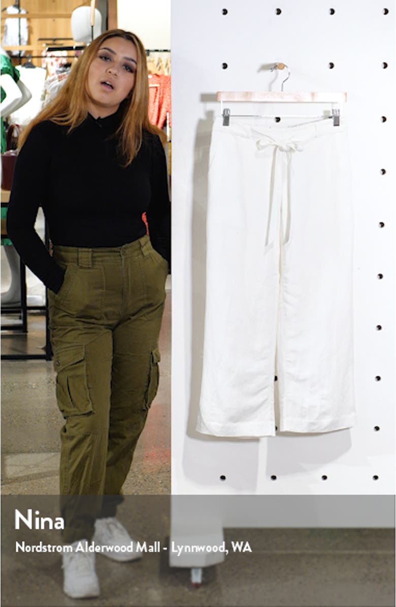 Drawstring Waist Crop Pants, sales video thumbnail