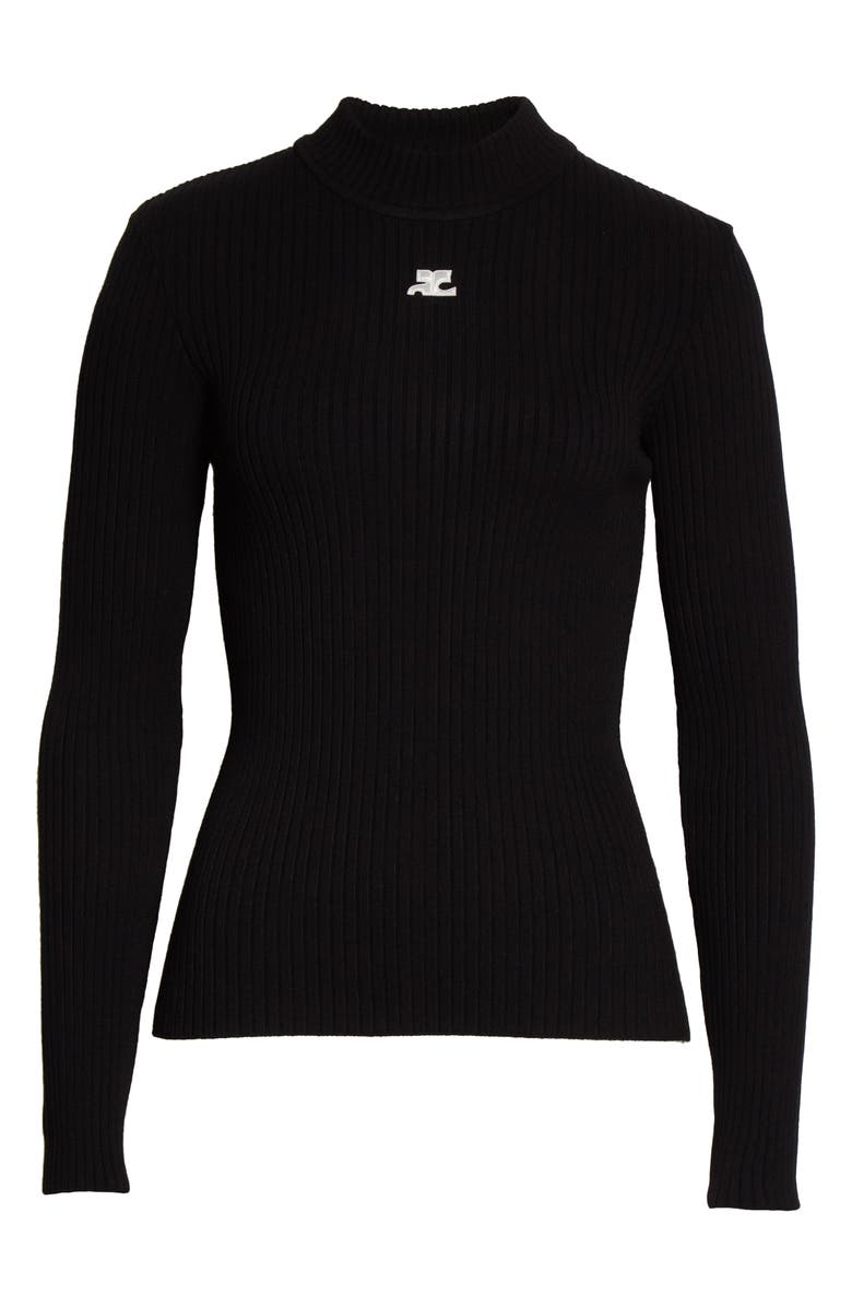 Courrèges Mock Neck Sweater, Alternate, color,