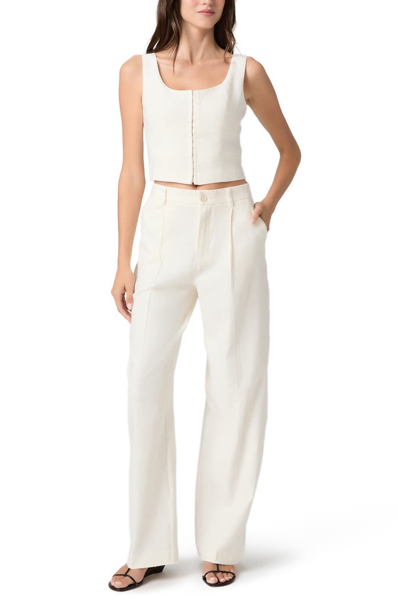 PAIGE Carra Corset Top, Alternate, color, Bone