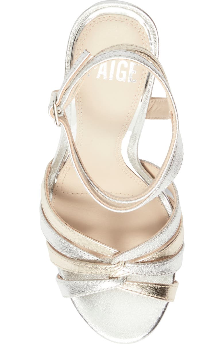 PAIGE Charlee Ankle Strap Platform Sandal, Alternate, color, Multi