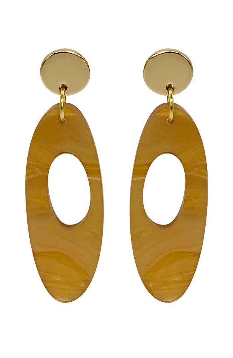 Toolally Hepworth Earrings - Caramel Swirl, Main, color, Caramel Swirl
