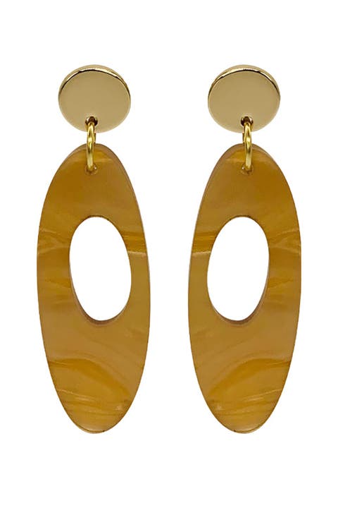 Hepworth Earrings - Caramel Swirl