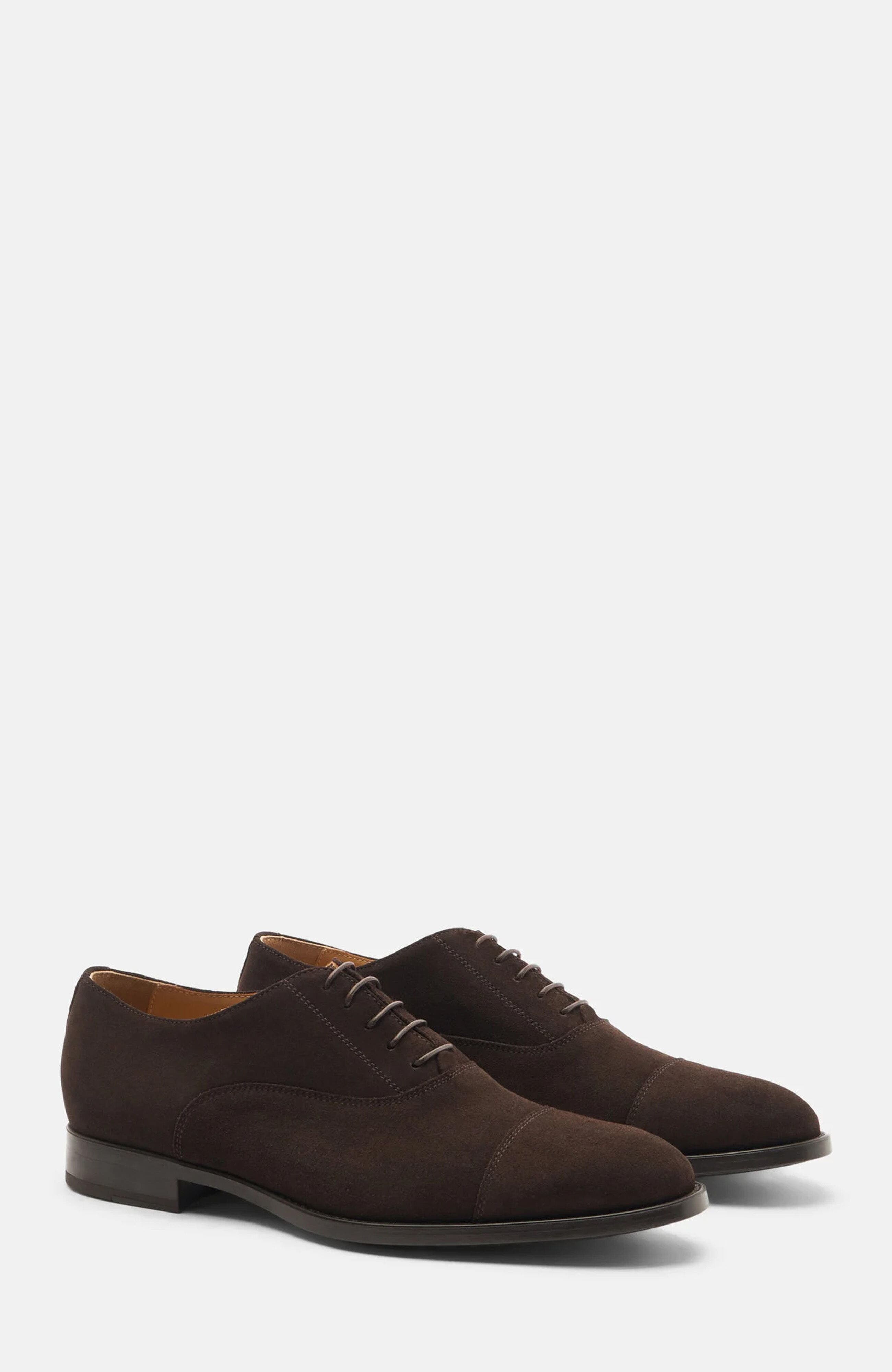 Cesare Oxfords, Main, color, Brown Suede