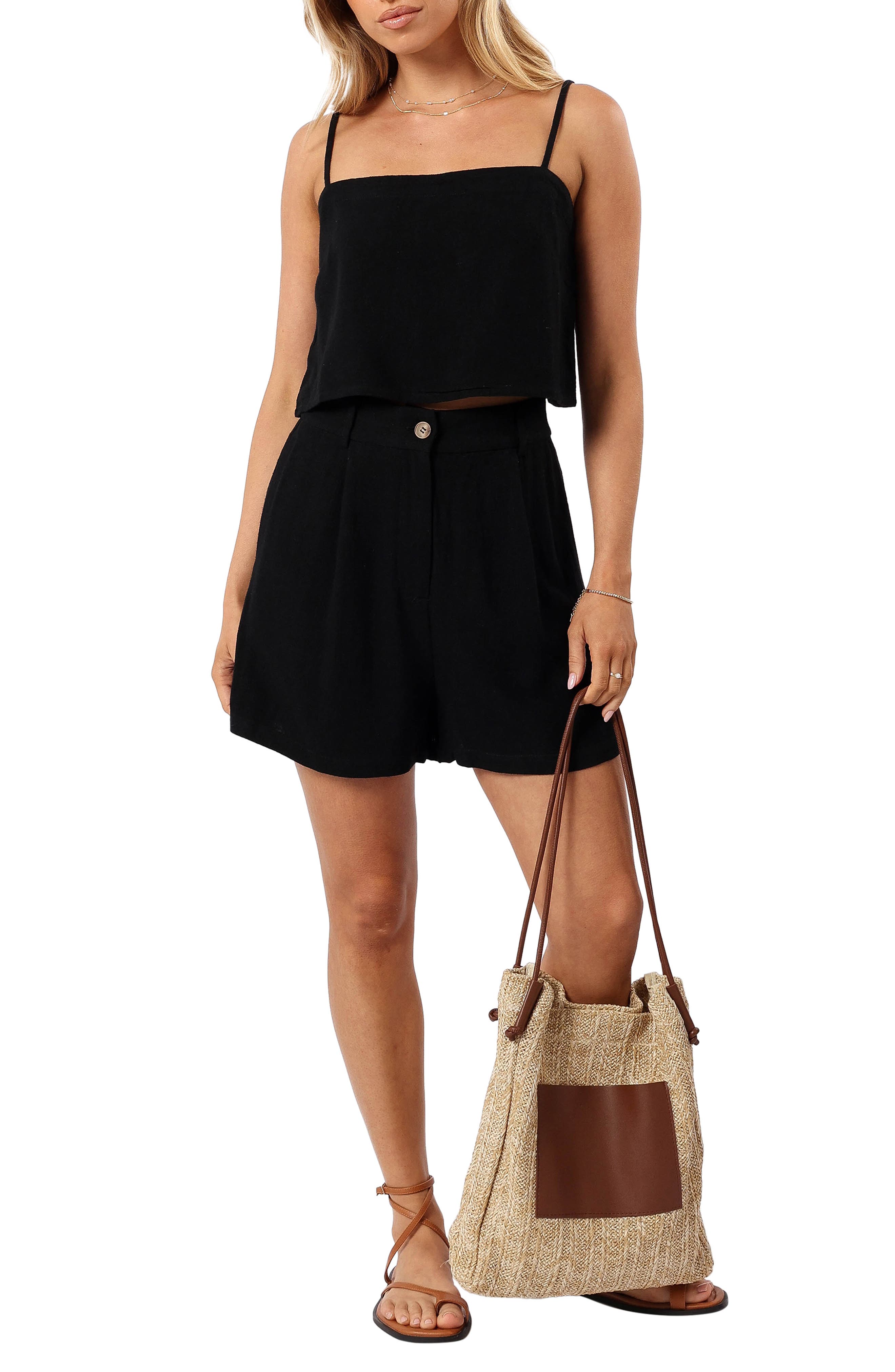 Petal & Pup Ryan Linen Camisole & Shorts Set