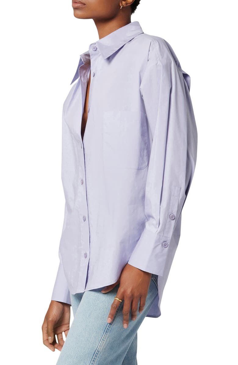 Equipment Sergine Pleat Sleeve Button-Up Shirt, Alternate, color, Languid Lavender