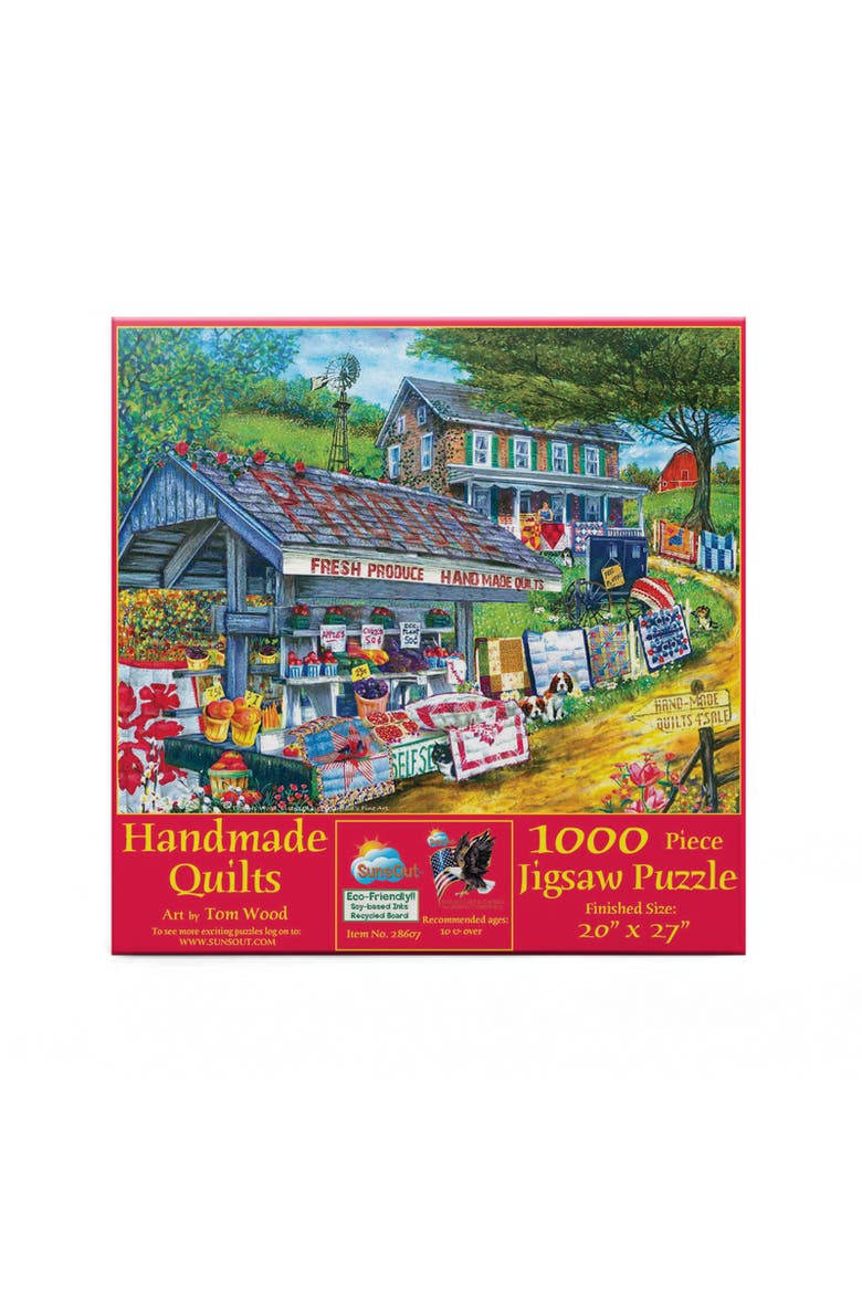 Handmade Quilts 1000 piece Jigsaw Puzzle for Adults, Alternate, color, Multicolor