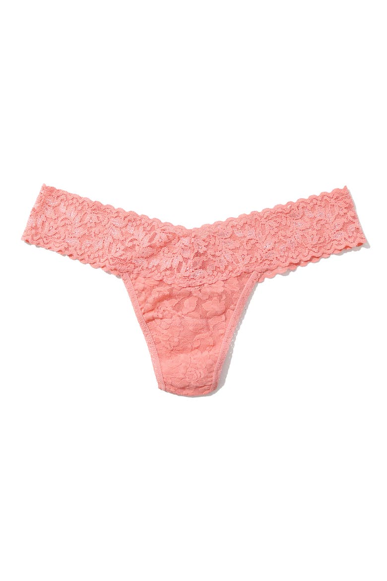 Low Rise Thong, Main, color, BALLET PINK