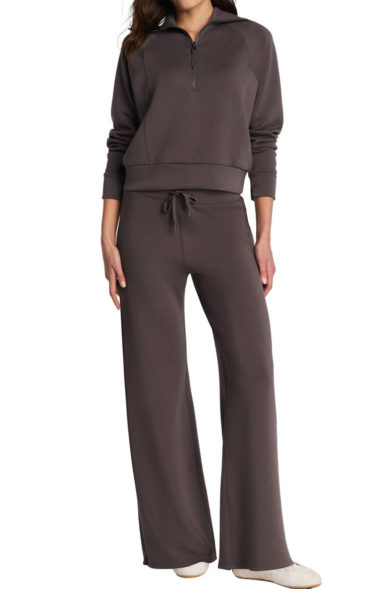 AirEssentials Half Zip Sweatshirt, Alternate, color, DARK CACAO