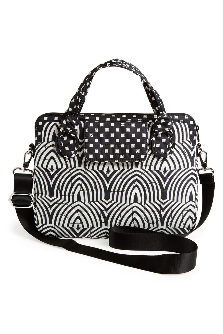 MARC BY MARC JACOBS 'Pretty Nylon Gamma Ray - Computer Commuter' Bag, Alternate, color, BLACK MULTI