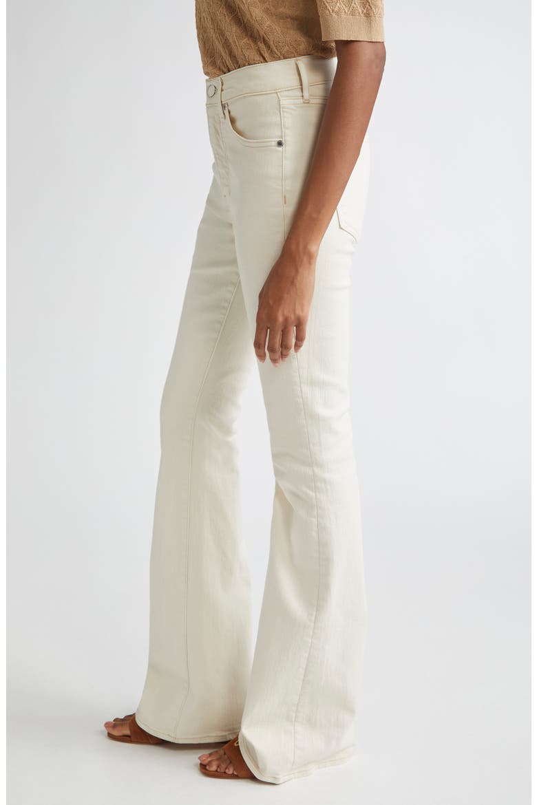Beverly High Waist Skinny Flare Jeans, Alternate, color, ECRU