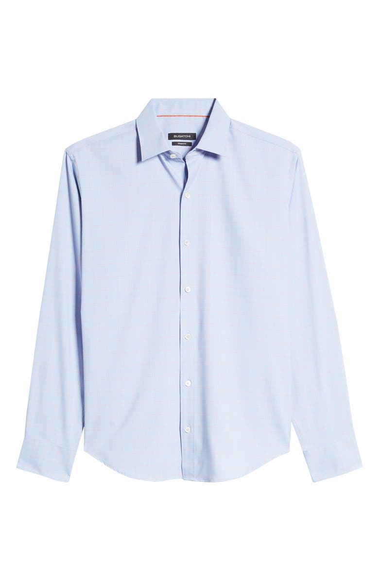 Bugatchi Shaped Check Button-Up Performance Shirt, Alternate, color, 