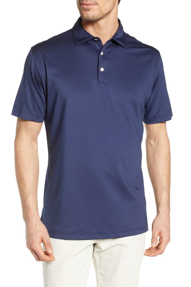 Sean Regular Fit Stretch Jersey Polo, Main, color, NAVY
