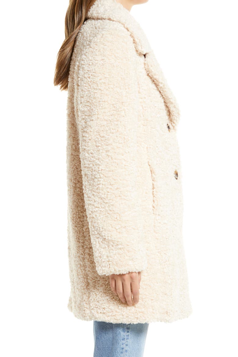 Faux Shearling Jacket, Alternate, color, IVORY