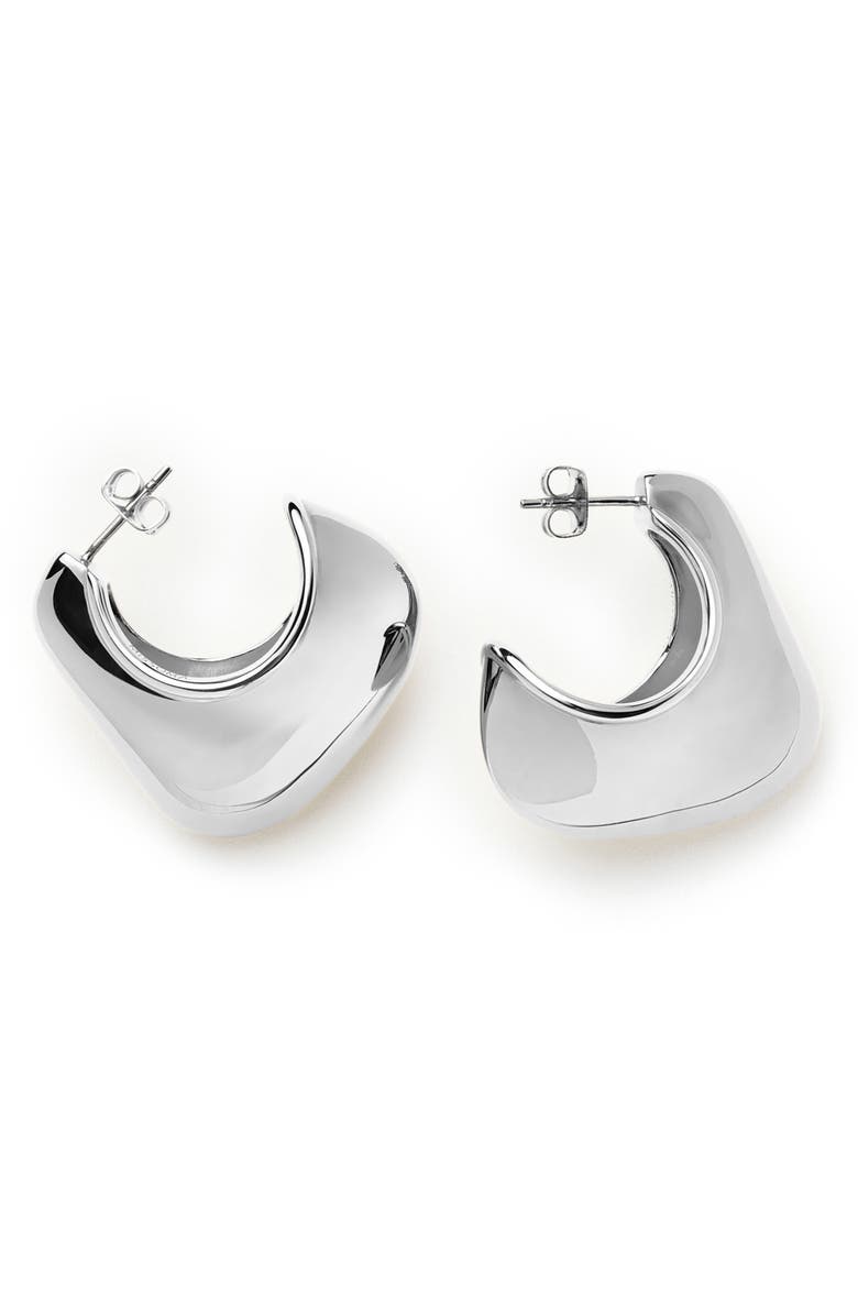 Missoma Volume Hoop Earrings, Main, color, Silver