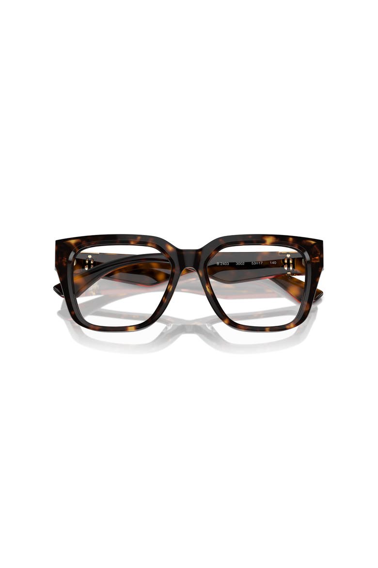 53mm Square optical glasses, Alternate, color, Brown