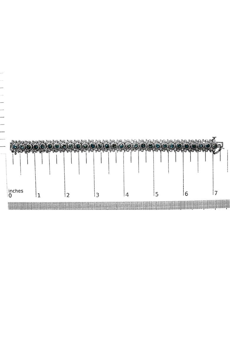 Haus of Brilliance 14K White Gold 10.0 Cttw Diamond Floral Cluster Link Bracelet, Alternate, color, White