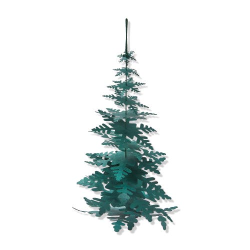 Tag Dark Green Paper Snowflake Tree Decor For Christmas Holiday In Green