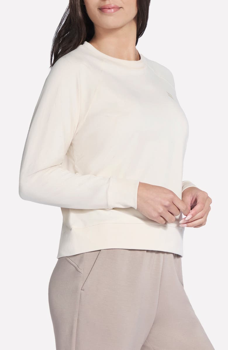 SKECHERS Skech-Dream Crewneck Sweatshirt, Alternate, color, Egret/ Ecru
