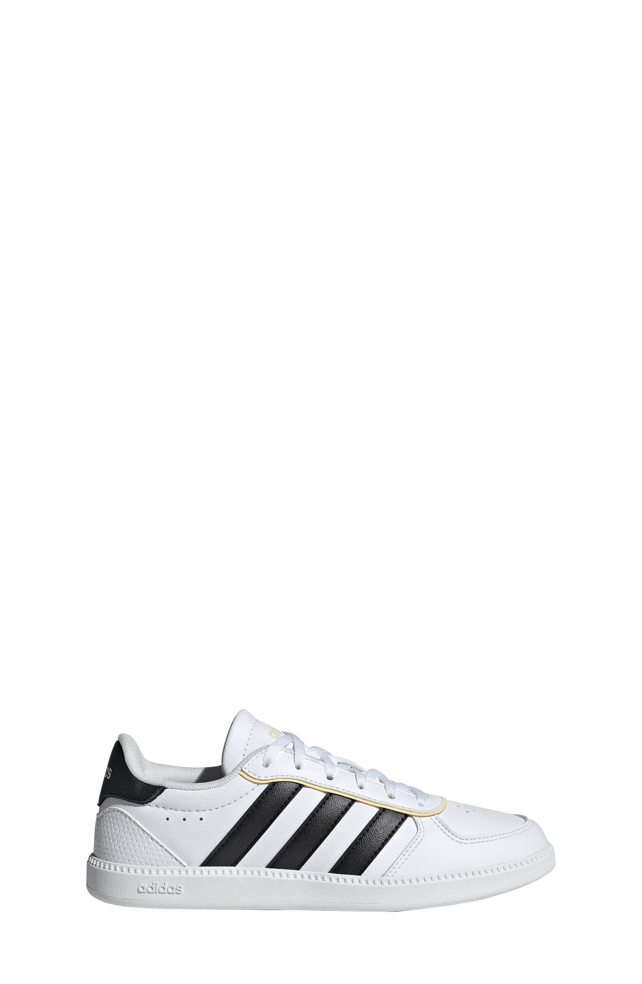 adidas Kids' Breaknet Sleek Sneaker, Alternate, color, White/ Black/ Orange Tint