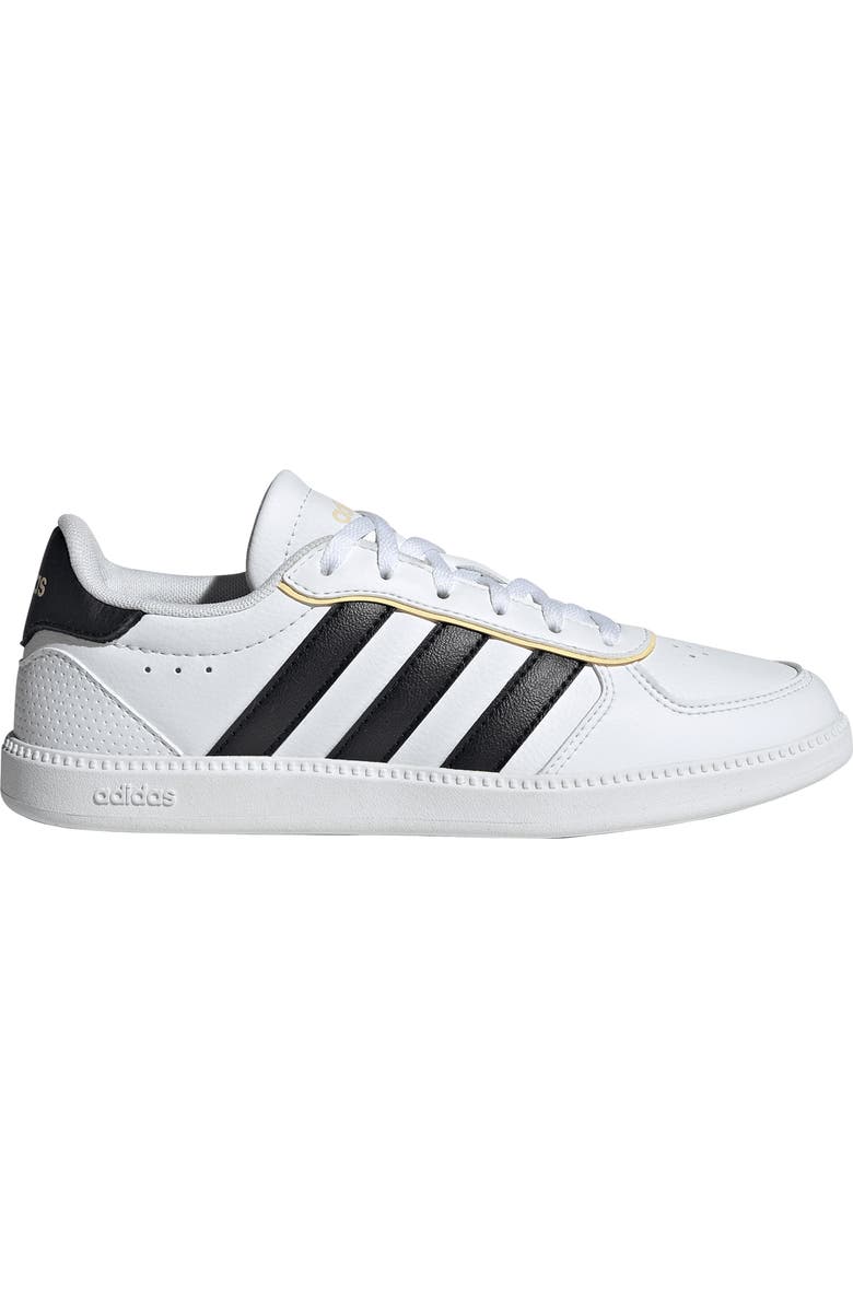 adidas Kids' Breaknet Sleek Sneaker, Alternate, color, White/ Black/ Orange Tint