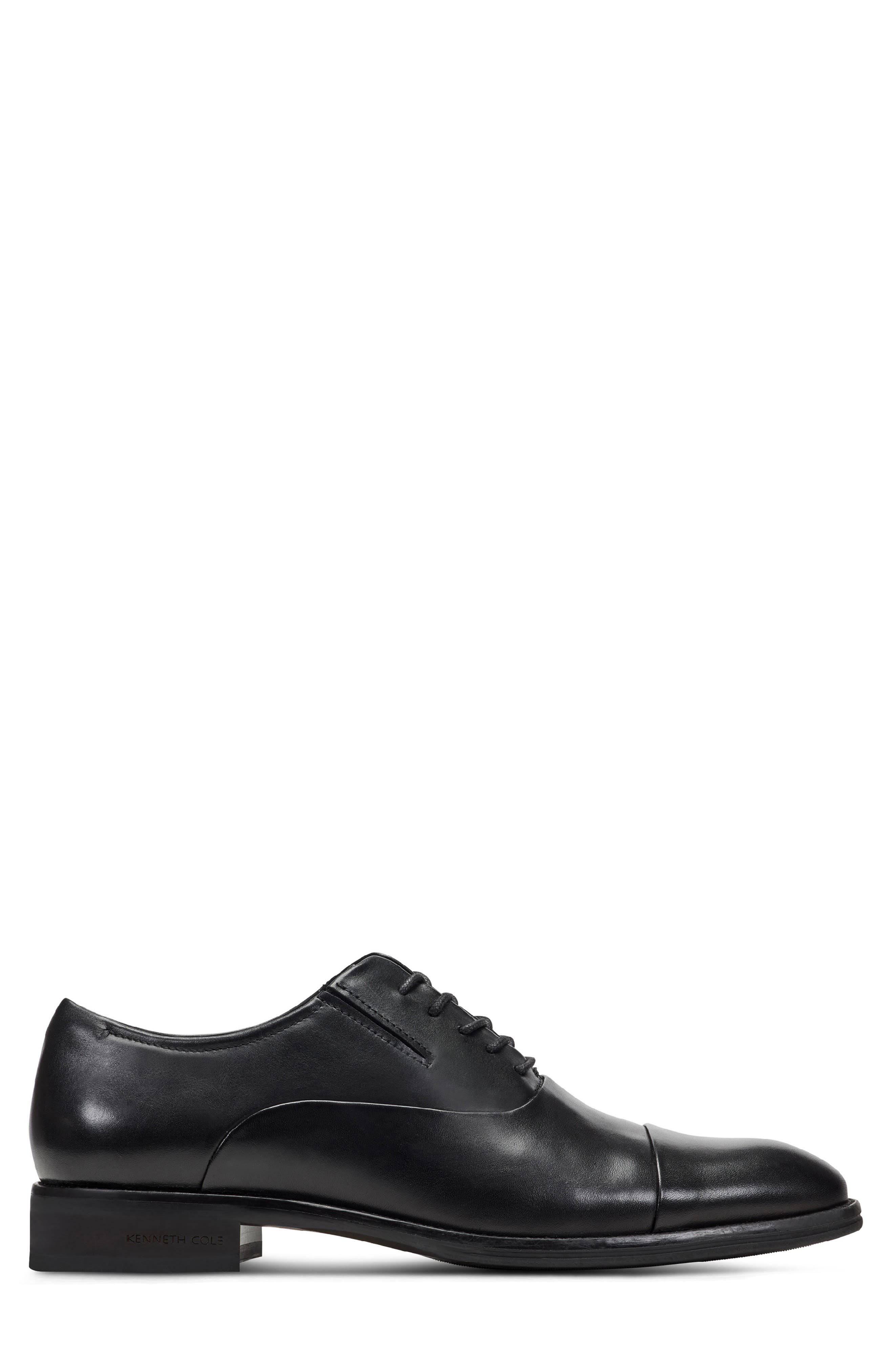 Kenneth Cole New York Tully Cap Toe Oxford, Alternate, color, Black/ Black