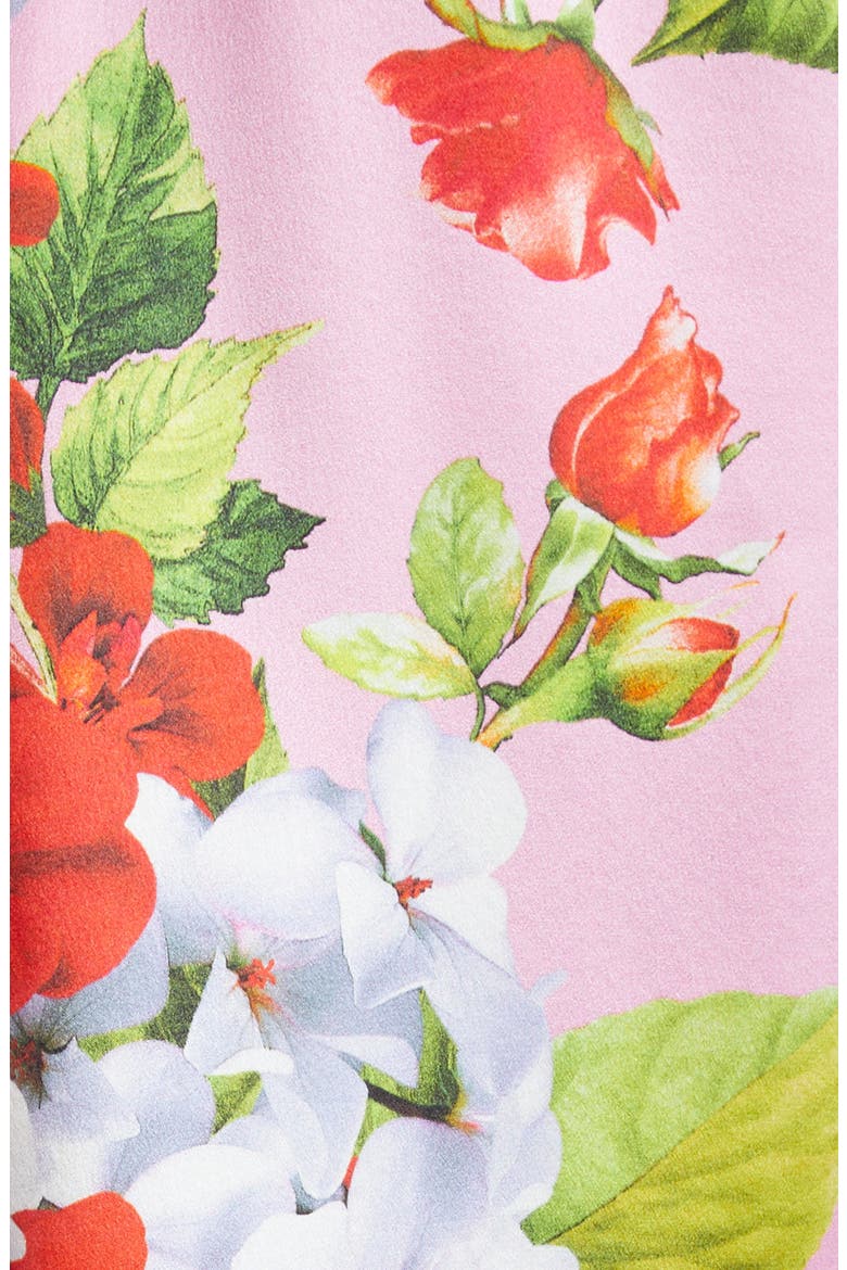 Tyler Floral Silk Button-Up Shirt, Alternate, color, COTTON CANDY MULTI HYDRANGEA