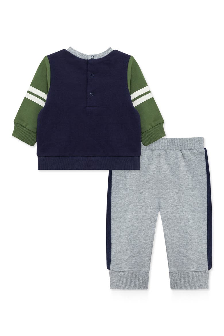 Football Sweatshirt & Pants Set, Alternate, color, NAVY/ GREY