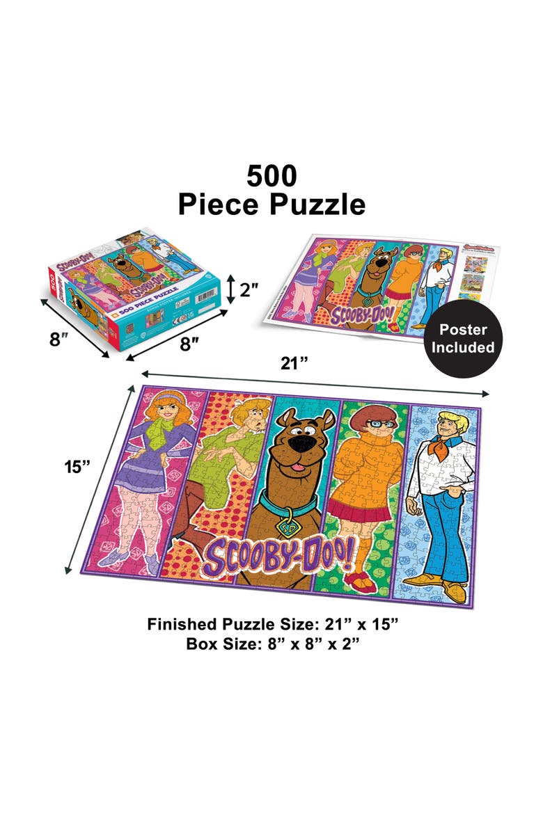 Scooby-Doo! Mystery Inc 500 Piece Puzzle, Alternate, color, Multicolor